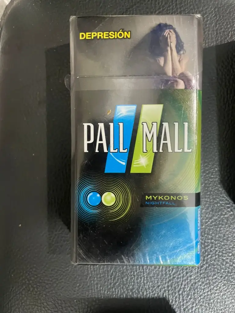 Cigarro mykonos 10 cajetillas, pall mall, paquete