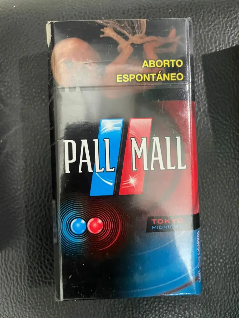 Cigarro tokyo, pall mall, cajetilla