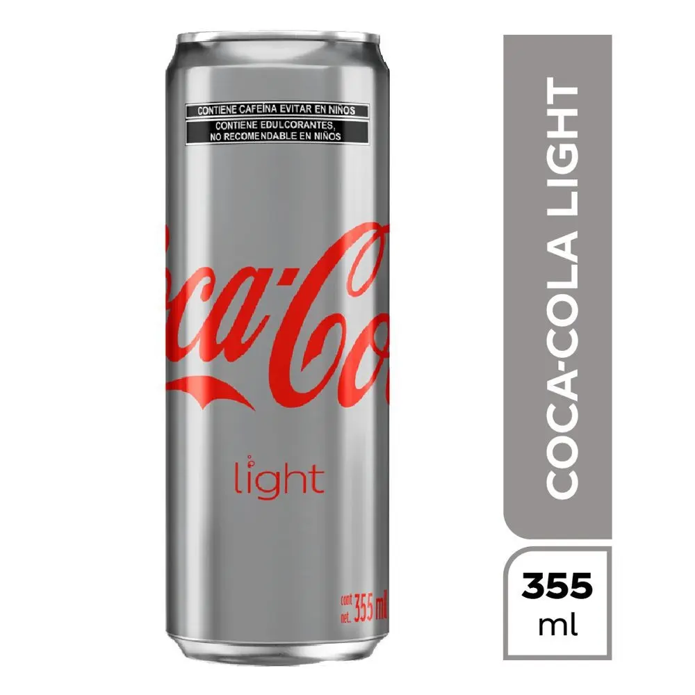 Cocacola light 355 mililitros, 1 pieza