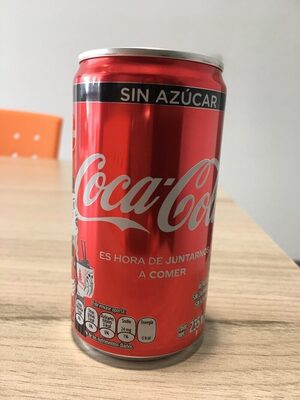 Cocacola sin azúcar 235 mililitros, pieza