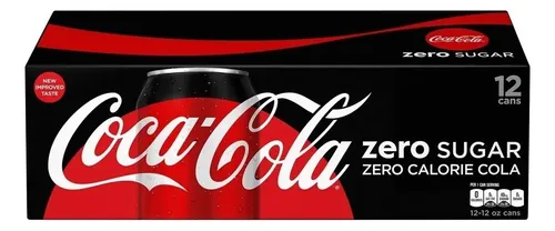 Refresco sin azúcar 355 ml 12 pz, Cocacola, paquete