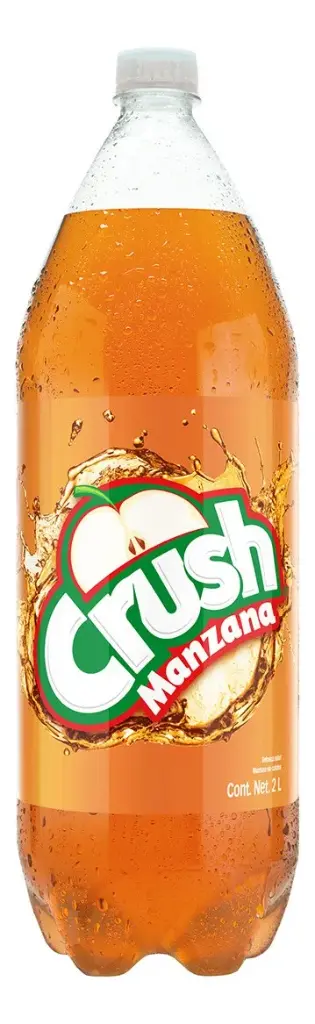 Refresco sabor manzana, crush, 2 litros, pieza