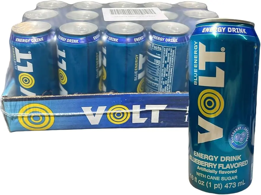 Bebida energetica blue 473 ml 15 pz, Volt, caja