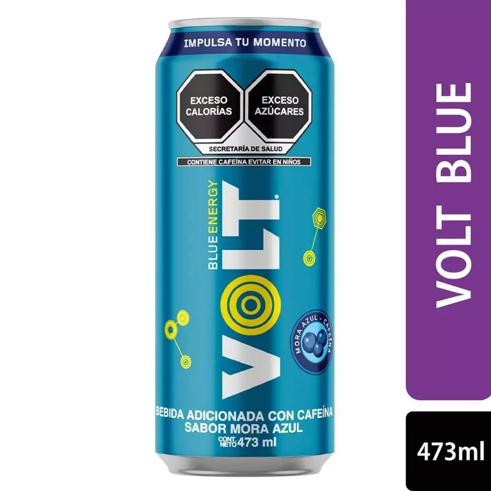 Bebida energética blue 473 ml, Volt, lata
