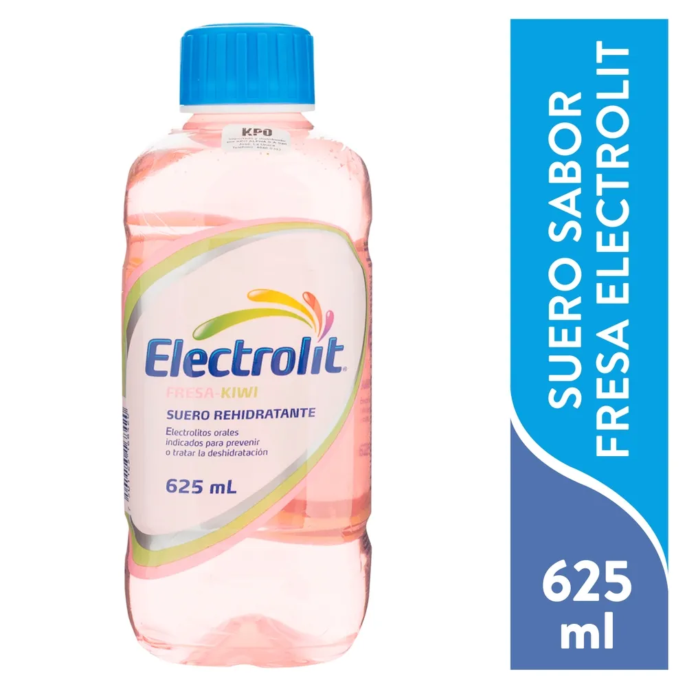 Suero de fresa 625ml, Electrolit, pieza