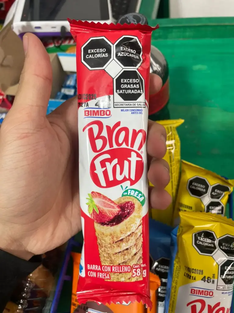 Barrita de fresa BranFrut 58g, Bimbo, pieza