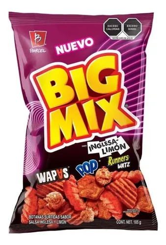 Big mix inglesa limón, Barcel, 80 gramos, pieza