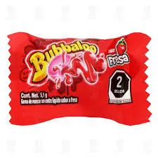 Chicle de fresa 5.1 gr, Bubbaloo, pieza