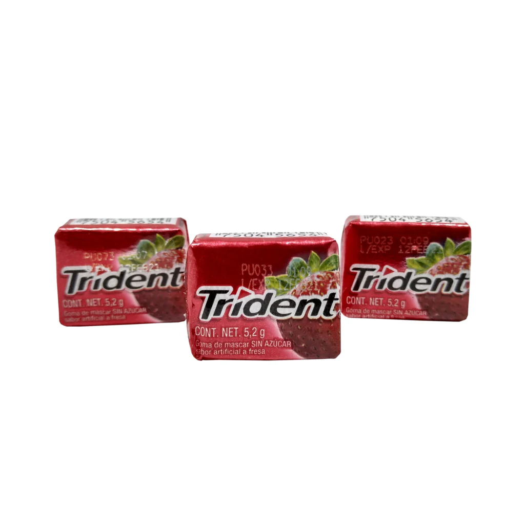 Chicle fresa 5.2, Trident, pieza 