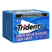 Chicle menta 5.2, Trident, pieza 