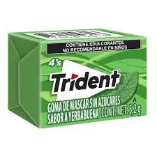 Chicle yerbabuena 5.2, Trident, pieza 