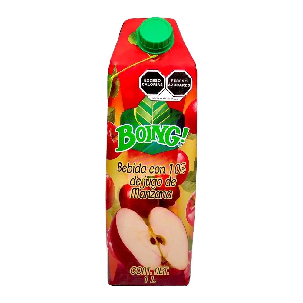 Jugo de manzana 1 L, boing,  pieza 