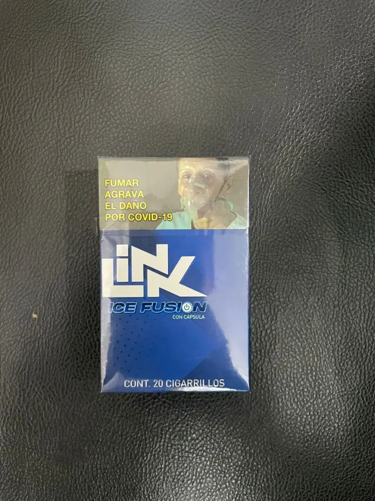 Cigarros ice fusion 20pzas, link, cajetilla