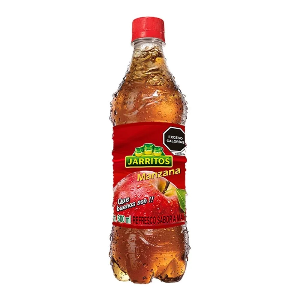 Refresco sabor manzana de 600 ml, jarritos, pieza