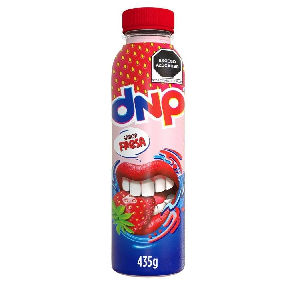 Yogurt bebible fresa 435 gr, danup, pieza