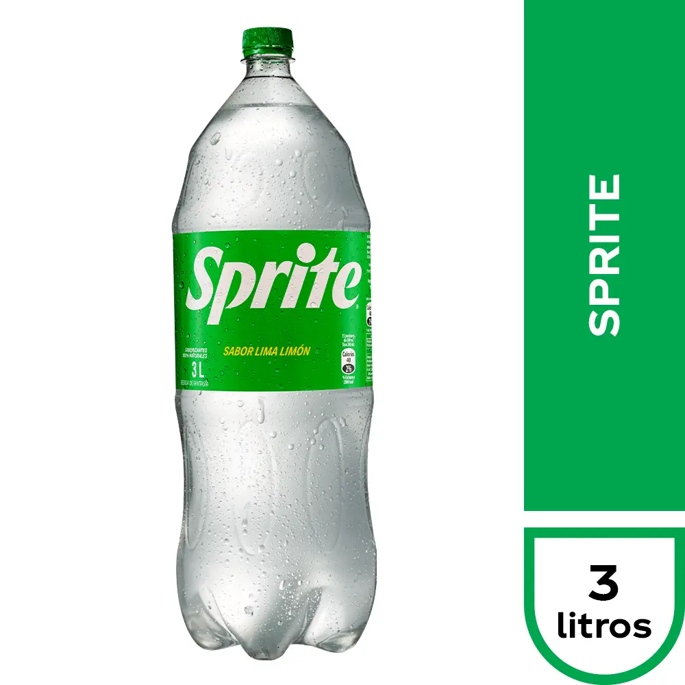 Refresco de 3 lts, sprite, pieza