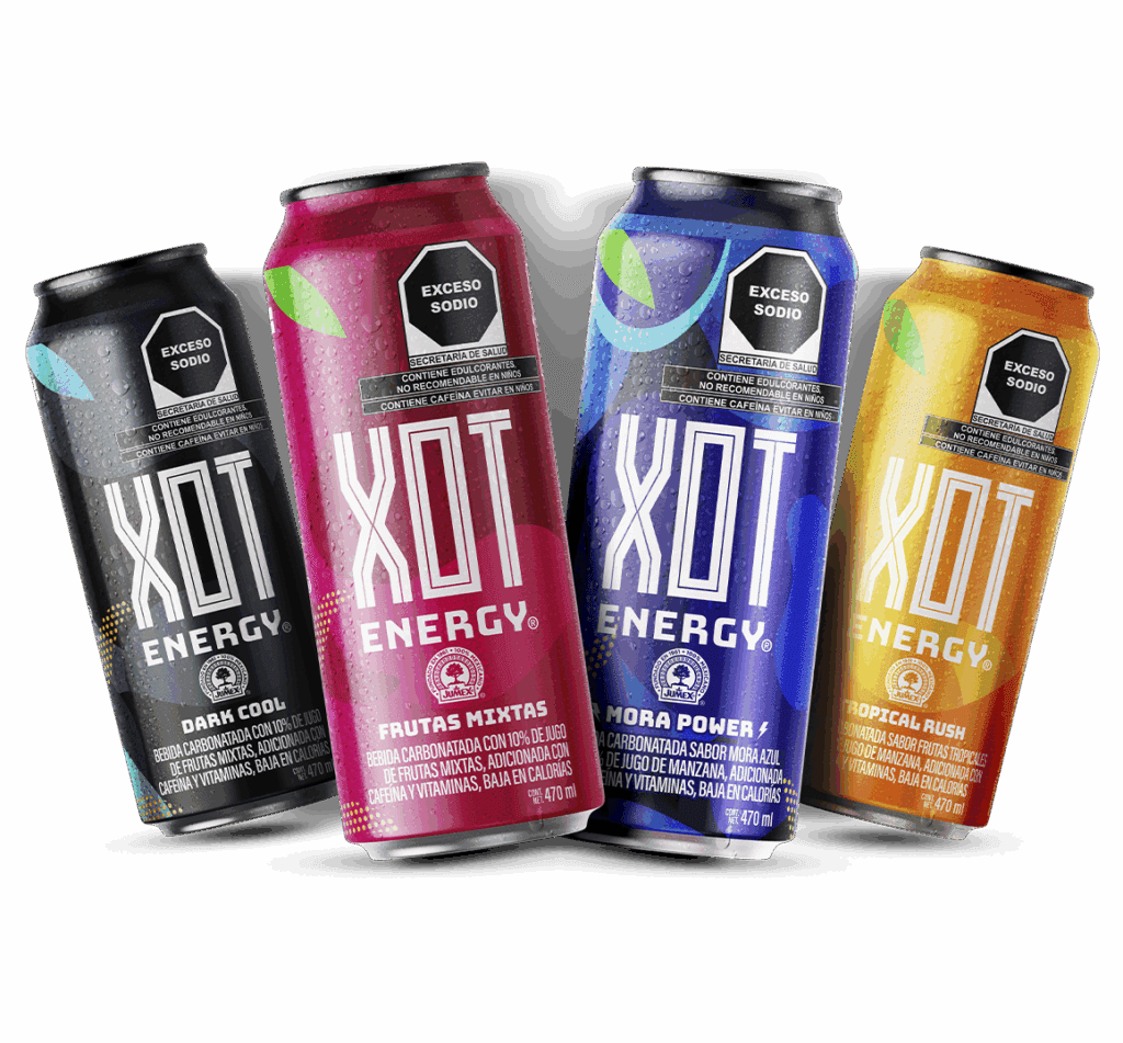 Bebida energetico de 470 ml, xot,  pieza  