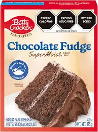 Harina chocolate oscuro 375 gr, crocker fudg, pieza