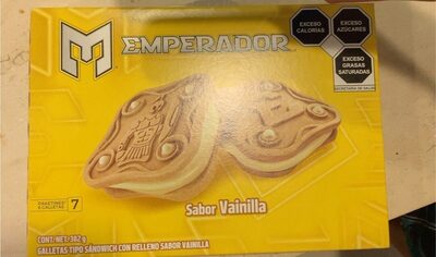 Galleta vainilla 382 grs, emperador, 7 pz, caja