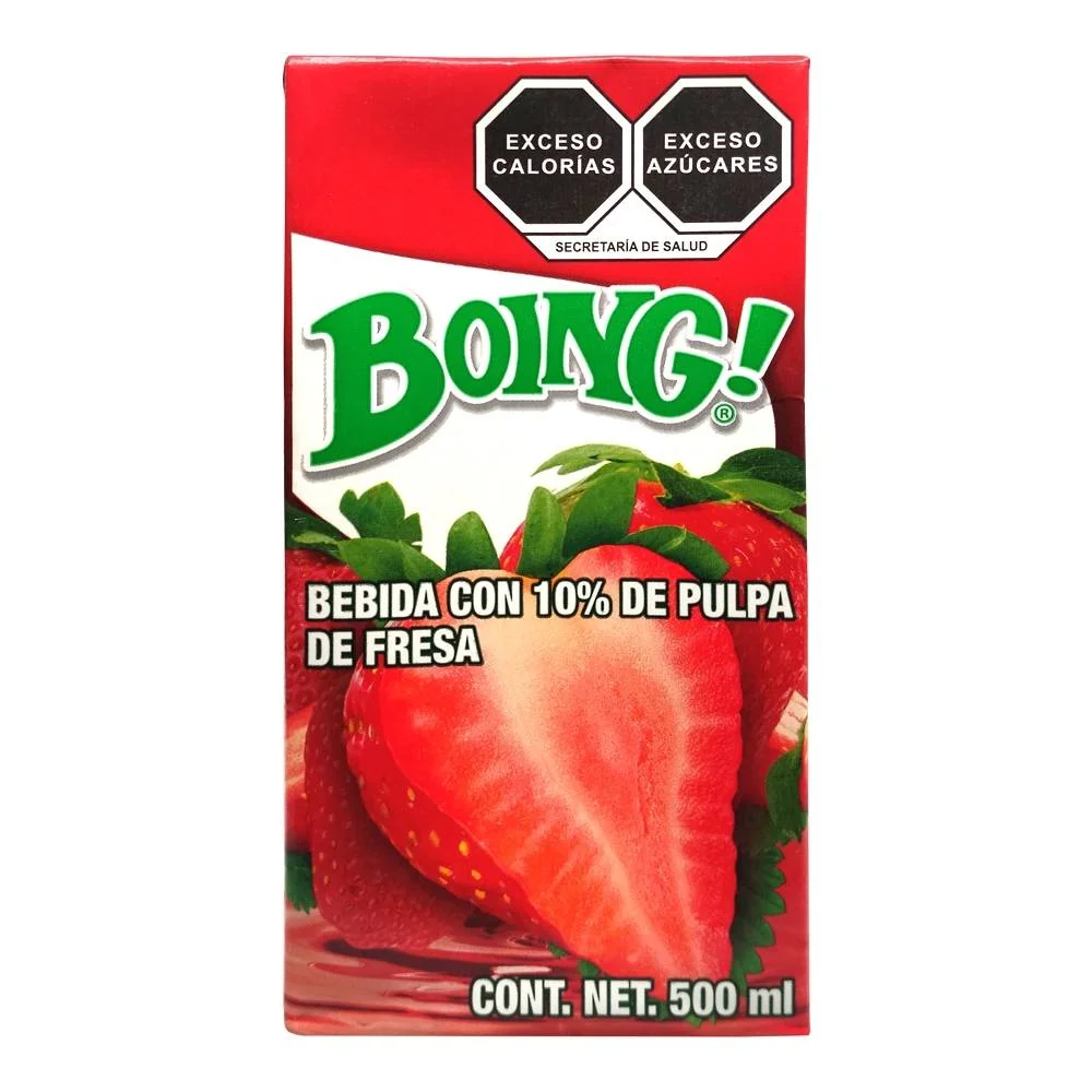 Jugo de fresa de 500 ml, boing, pieza