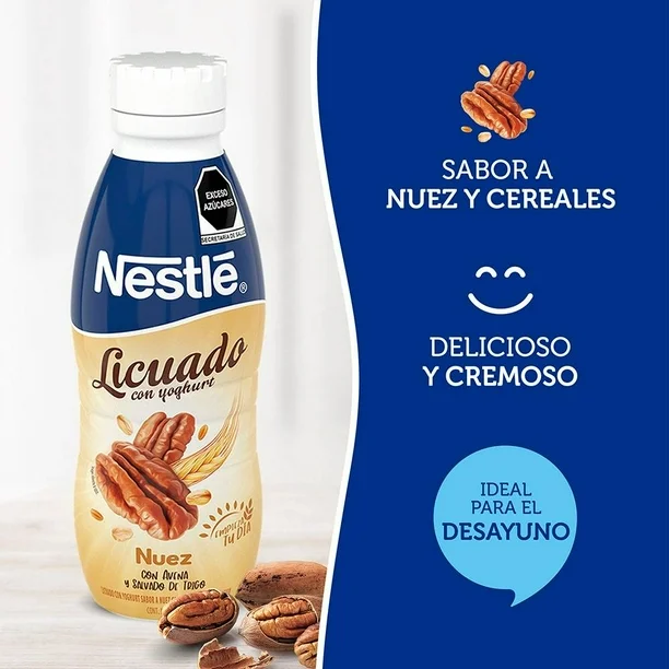 Yogurt Licuado sabor nuez- cereal 500gr, nestle, pz