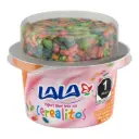 Yogurt sabor fresa con cereales de colores 100 gr, lala, pieza