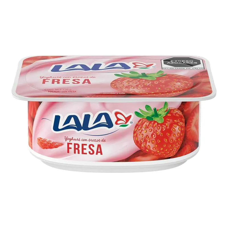 Yogurt sabor fresa 120gr, lala, pz