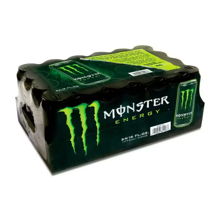 Bebida energética verde de 473 ml 24 pz, monster, paquete
