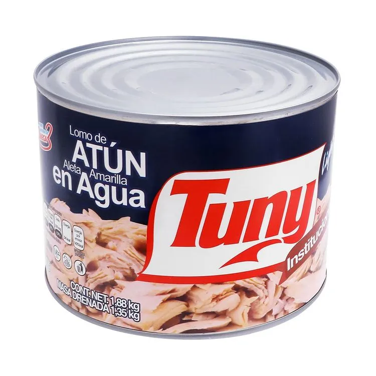 Atún en agua 1.88 kilos,  tuny, lata