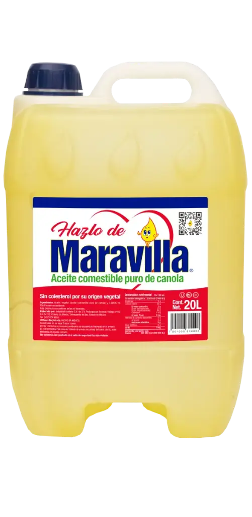 Aceite vegetal, maravilla, 20 lts, bidom