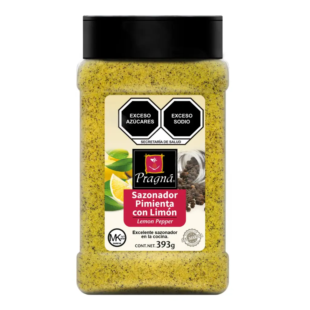 Pimienta con limon 393 grs, pragna, pieza