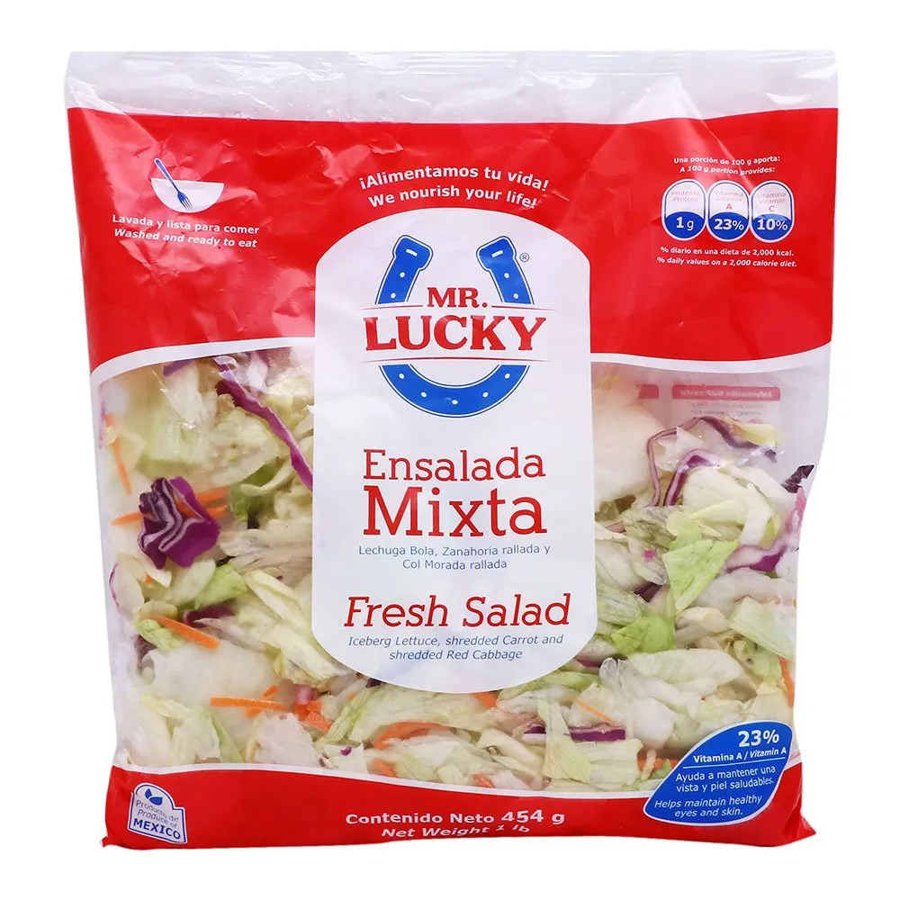 Ensalada mixta, mr. lucky, 12 pz, caja