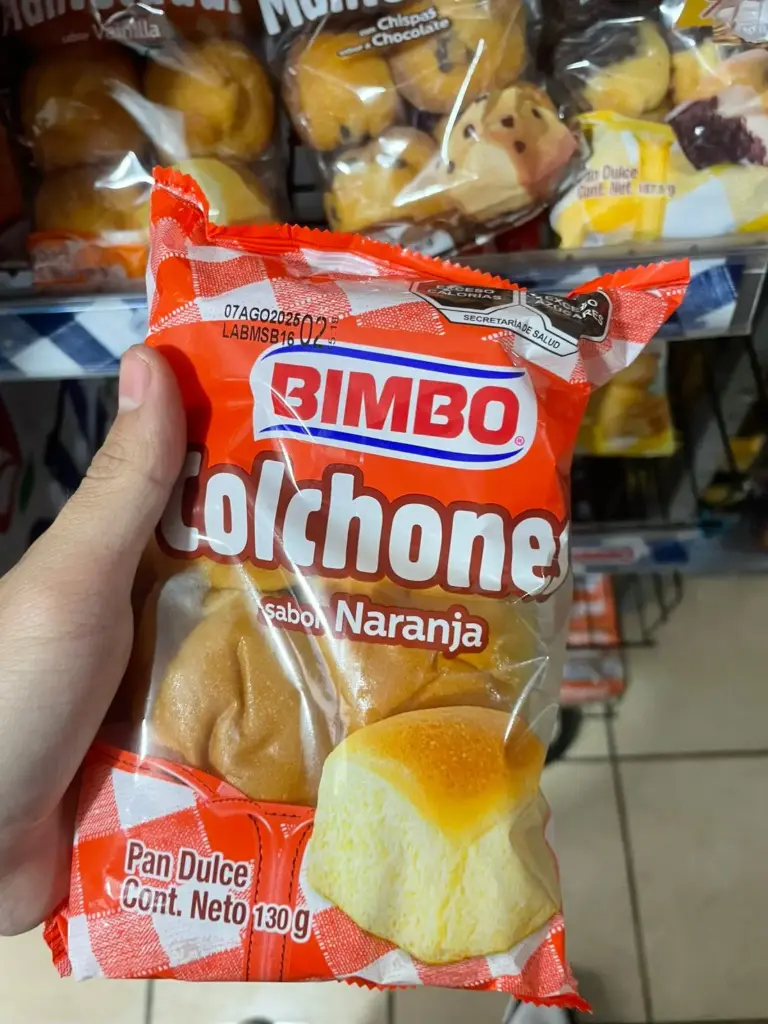 Colchones de naranja 130 grs, bimbo, bolsa