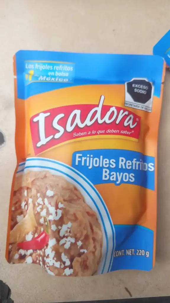Frijoles bayos refritos pouch 220g, isadora, pieza