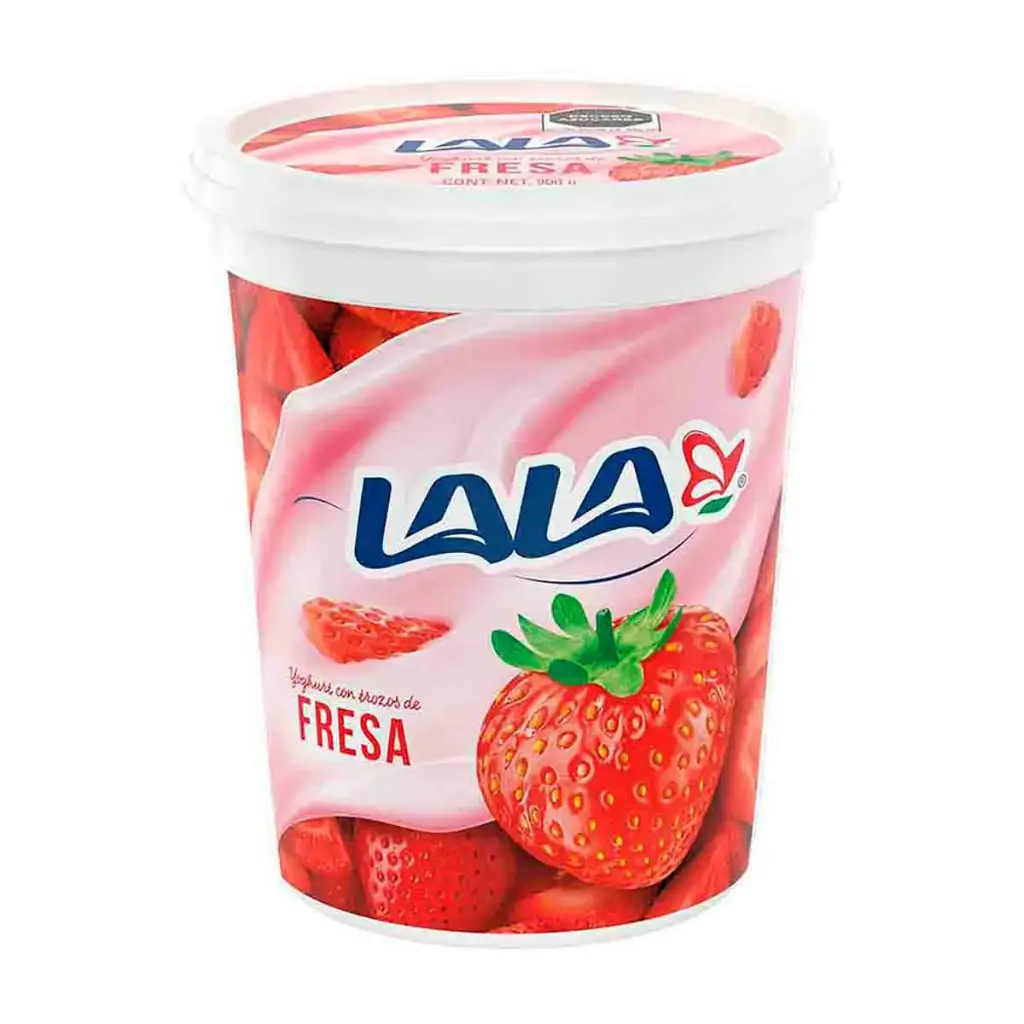 Yogurt sabor fresa, lala, litro