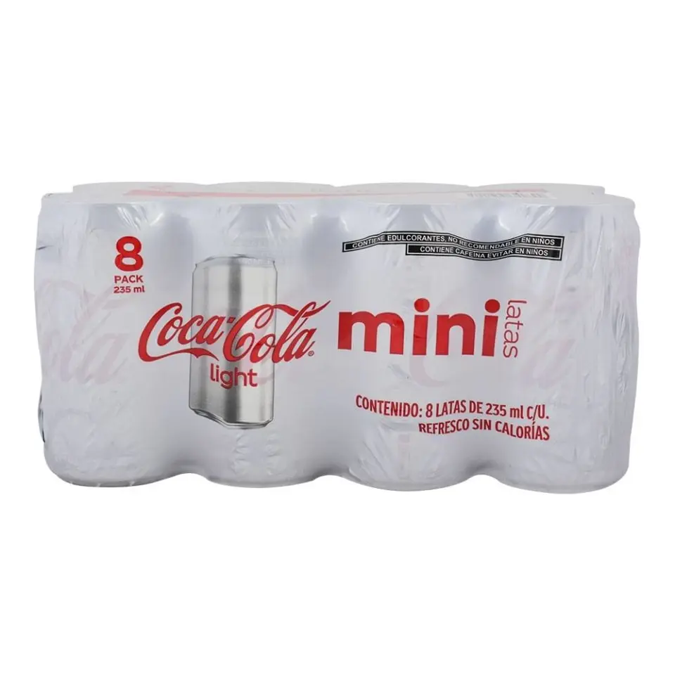 Refresco light 237ml, cocacola, 8 pack
