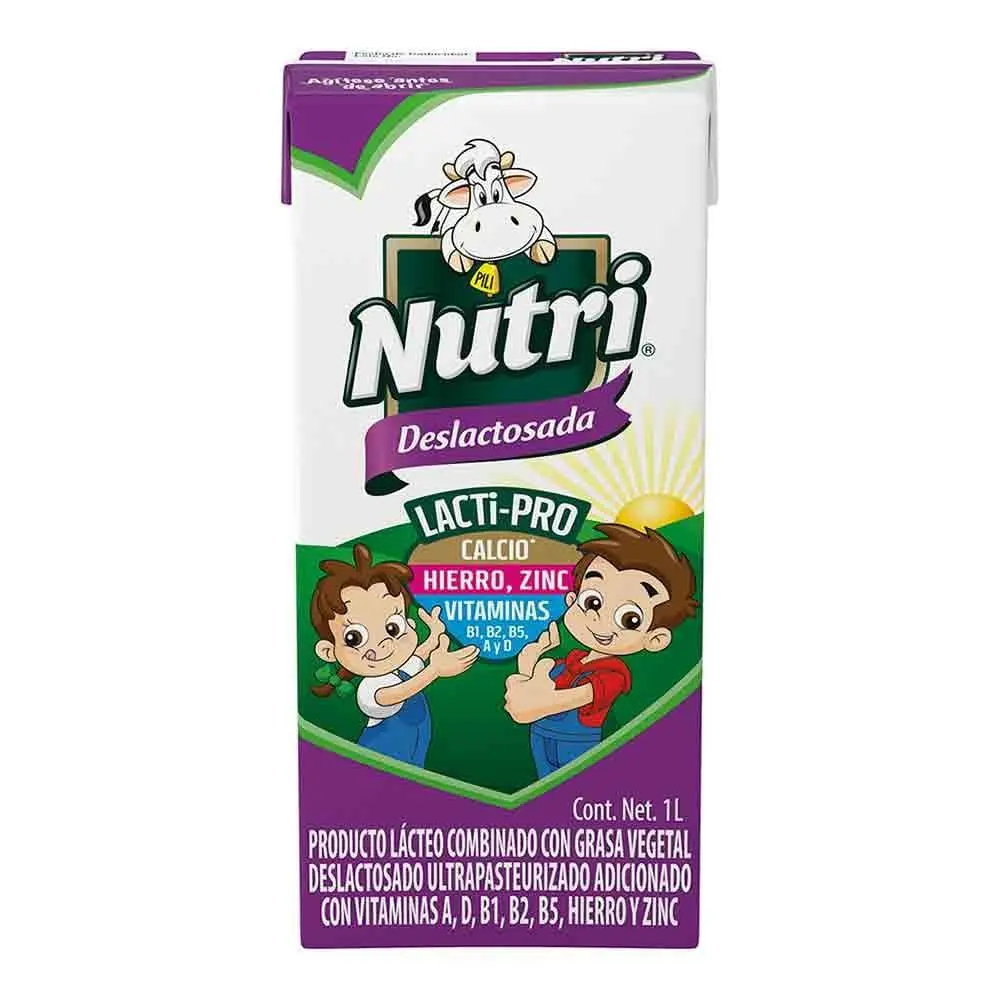 Leche uht deslactosada, nutri, litro