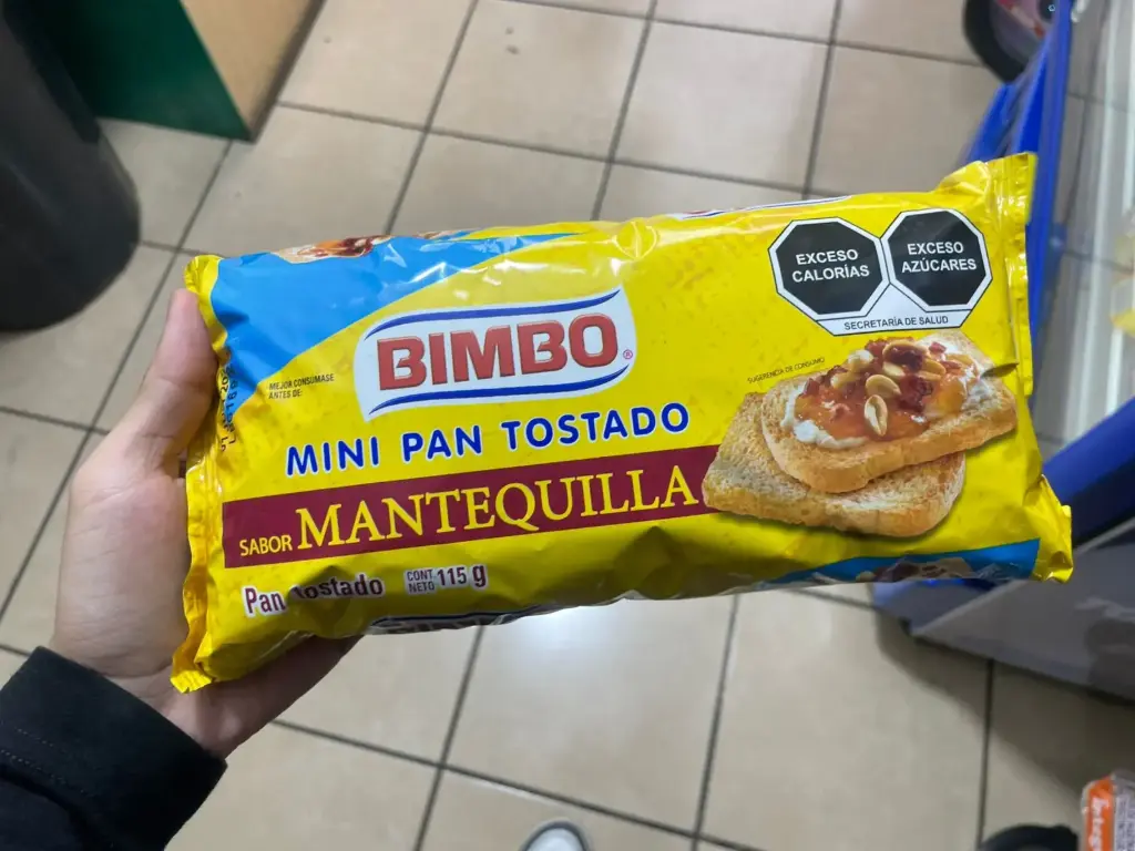 Pan tostado mini 115 g, bimbo,pieza 