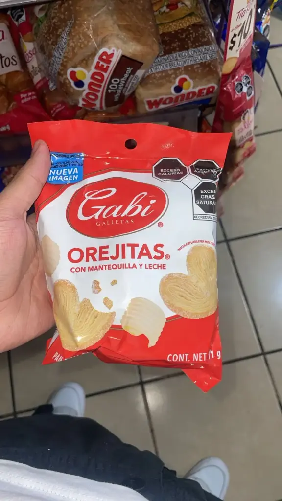Galleta orejitas 71 g, gabi, bolsita