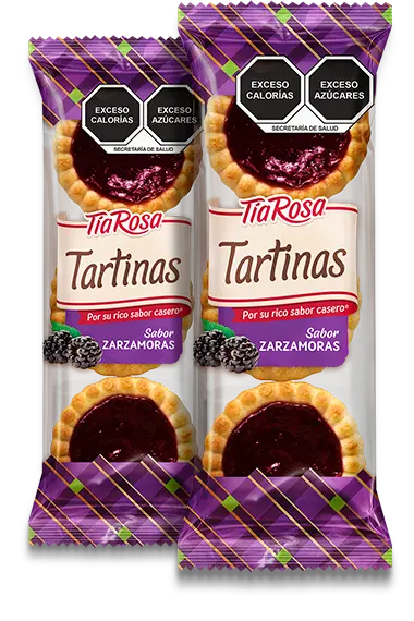 Tartinas con zarzamora 133.3 grs, tia rosa, pieza