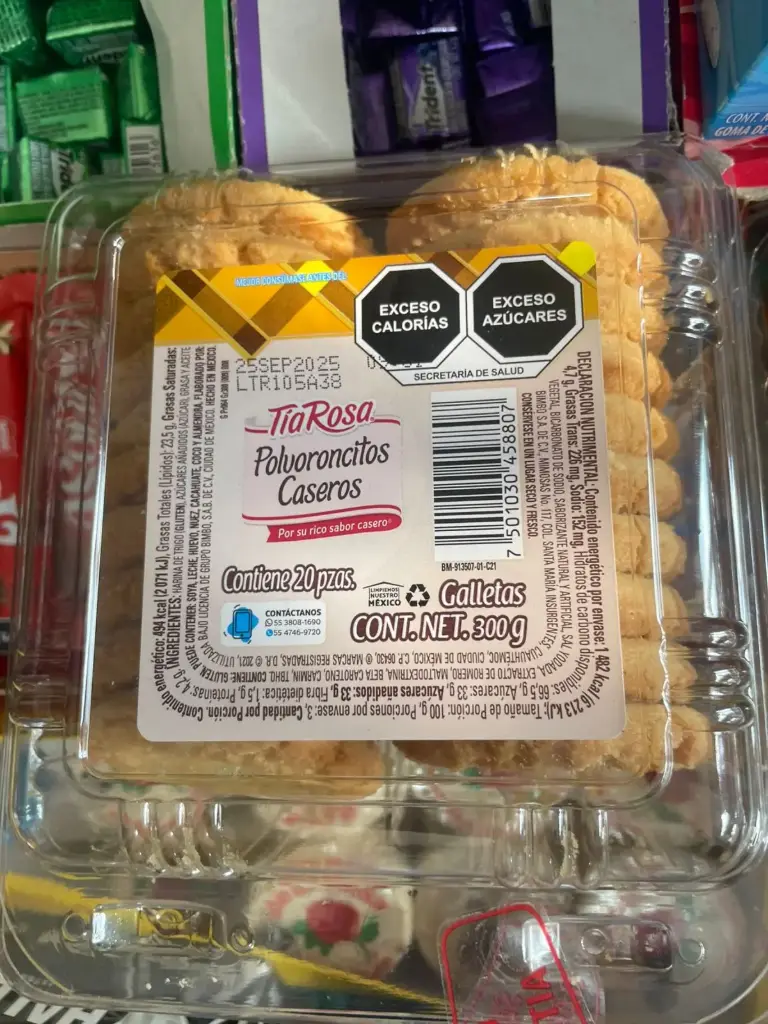 Polvoroncitos caseros 300grs, tia rosa, pieza