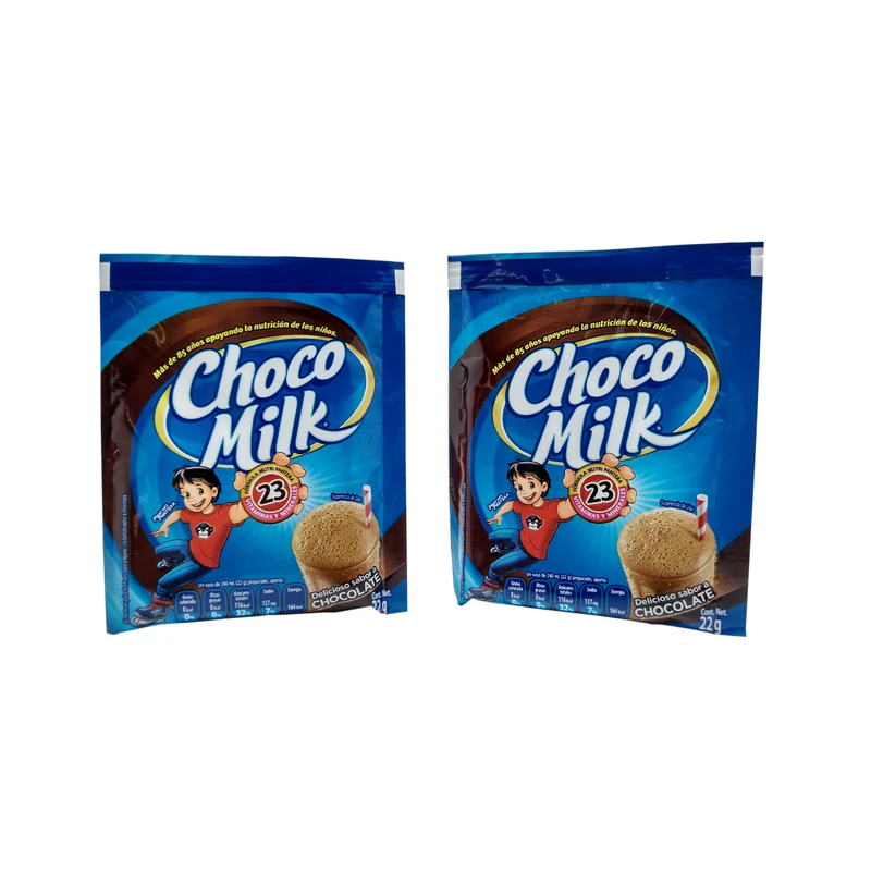 Chocolate en polvo 18gr, choco milk,pz