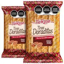 Tiras doraditas sabor nuez 127 gr, tia rosa,pz 