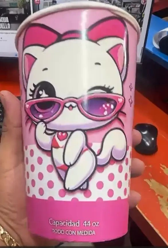 Vasos de michelada gata 20 paq, caja