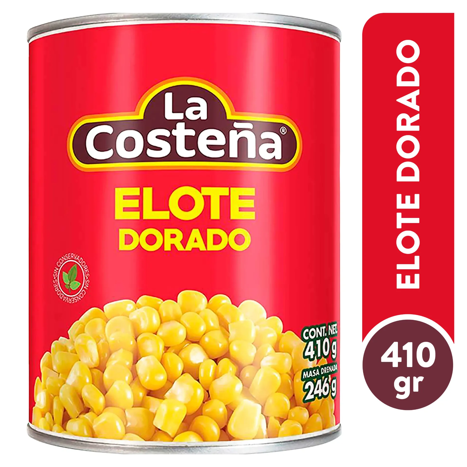 Elote dorado 410grs 24 pz, la costeña, caja