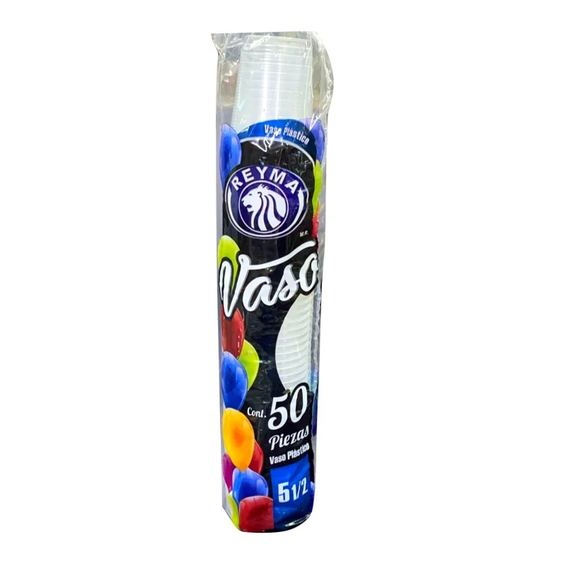 Vasos plastico #5 1/2 50 piezas, paquete