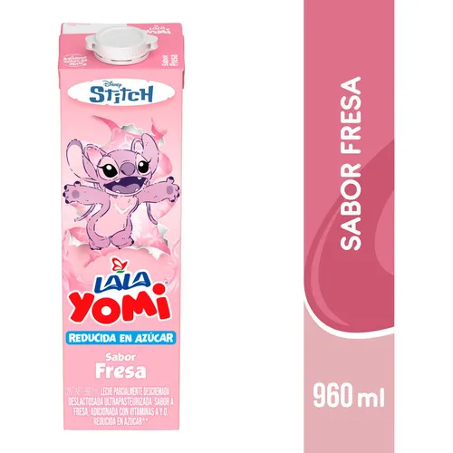 Leche sabor fresa 960 ml, Lala Yomi, litro