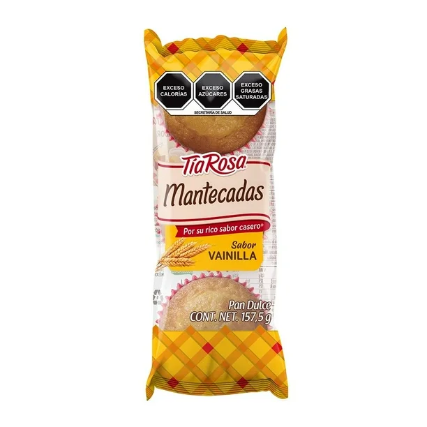 Mantecadas de vainilla 157.5 gr, tia rosa, pz
