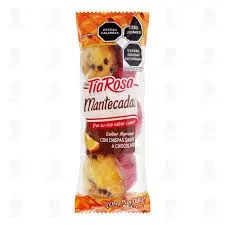 Mantecadas sabor naranja con chispas 165gr, tia rosa 