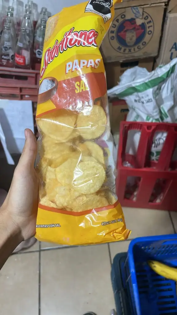 Papas fritas con sal 90 grs, Sabritones, pieza